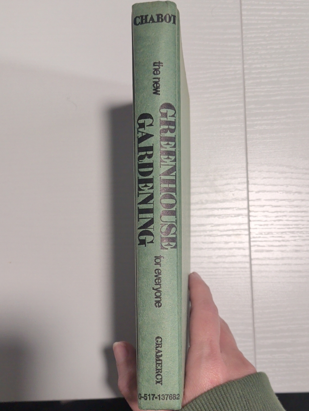Greenhouse Gardening Book - Sage Green